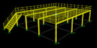 do design, drafting of steel structure mezzanines