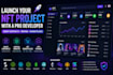 custom nft art secure smart contracts, minting sites and nft marketplaces