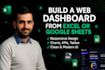 create a responsive web dashboard from excel, CSV, or google sheets