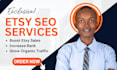 do cruixie SEO optimization for your etsy ebay shopify shop to rank product list
