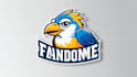 design bird mascot logo with express delivery