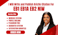 write and published research article for eb1 eb1a eb2 niw