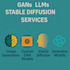 provide services in gans, llms, stable diffusion, genai