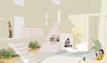 make artistic architectural renders and collages