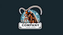 design cockroach mascot logo with creative concepts