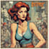 draw retro comic art, t shirt, character illustration