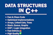 implement data structures and algorithms in c plus plus