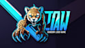 design cheetah claw mascot logo with express delivery