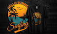 create custom typography and vintage t shirt designs