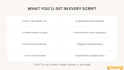 write detailed youtube scripts with broll, sound direction, and visual cues