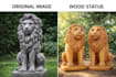 do create custom wood design statue