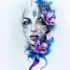 draw a custom watercolor flower tattoo design