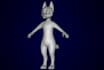 create sci fi furry avatar, vtuber model, 3d vrchat avatar rigged and clothing