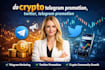 do crypto telegram promotion, twitter, telegram promotion