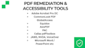 do pdf accessibility audit and pdf remediation