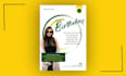 design modern and unique birthday flyer