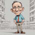 make full body big head cartoon caricature