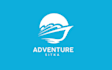 design a modern premium adventure travel logo
