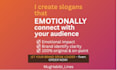 write emotional slogans and taglines in english and arabic