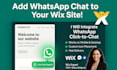 add a whatsapp fb ig click to chat button with message on your wix website