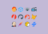 professional custom icons for web and apps