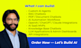 build ai agents, rag chatbot, ai automation and ai llm saas apps