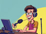do cartoon caricature podcast cover art
