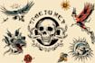 create awesome old school tattoo style design