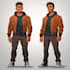 create 2d character and background illustration
