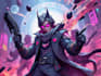 design cyberpunk and fantasy character splash art