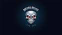 design skull head mascot logo with express delivery