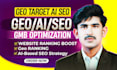 optimize your site with GEO aeo local SEO backlinks for ai and google ranking