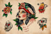 create awesome old school tattoo style design