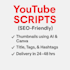 create youtube video scripts and thumbnails using ai tools