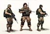draw 2d game art military character design