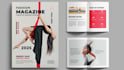 design modern editorial magazine newsletter catalog,booklet, magazine layout ads