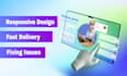 develop responsive website with html css and js