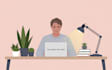 design a modern flat vector illustration for web or print
