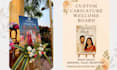 design customized welcome board within 24 hours