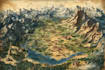illustrate medieval fantasy and sci fi maps
