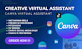 be your creative virtual assistant instagram reels canva assistance ebook va