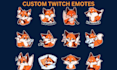 create custom twitch emotes, animated emotes, chibi emotes, vtuber for stream