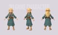 create 3d game character, 3d sculpting for games and low poly model