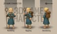 create 3d game character and props, low poly assets