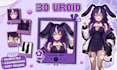 create 3d character model for vroid and vrchat avatar in unity