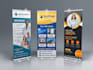design roll up, pull up, retractable banner roller and event banner