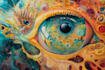 create magical abstract art, psychedelic, surrealism, cubism