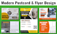 design any size flyer or poster and postcard or eddm