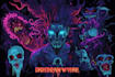illustrate dark art psychedelic characters and creatures