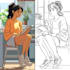 flat color your illustration or comic page